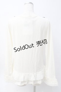 画像2: axes femme Red label / ビッグリボントップス  生成り Y-25-06-09-090-PU-TO-SZ-ZY