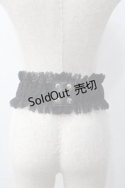 画像2: axes femme POETIQUE / レースアップゴムベルト  黒 Y-25-06-09-012-AX-ZA-SZ-ZY