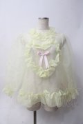 Nile Perch / ハートフリルオーガンジートップス  イエロー Y-25-06-09-094-LO-TO-SZ-ZY
