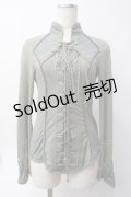 Ozz Croce / 編み上げデザイントップス  グリーン Y-25-06-09-098-OO-TO-SZ-ZY
