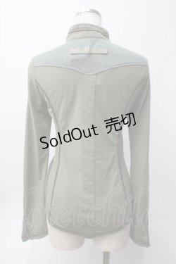 画像2: Ozz Croce / 編み上げデザイントップス  グリーン Y-25-06-09-098-OO-TO-SZ-ZY