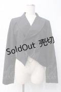 BPN / チェーン付き燕尾ショートジャケット  黒 Y-25-06-09-101-GO-JA-SZ-ZY