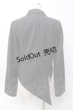 画像2: BPN / チェーン付き燕尾ショートジャケット  黒 Y-25-06-09-101-GO-JA-SZ-ZY