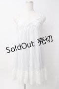 axes femme POETIQUE / レーシーキャミワンピース  サックス Y-25-06-09-104-AX-OP-SZ-ZY