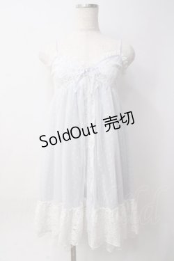 画像1: axes femme POETIQUE / レーシーキャミワンピース  サックス Y-25-06-09-104-AX-OP-SZ-ZY