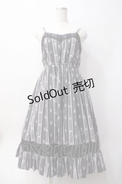 画像1: axes femme POETIQUE / レースアップキャミワンピース  黒 Y-25-06-09-105-AX-BL-SZ-ZY