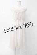 axes femme / シフォンキャミワンピース  生成り Y-25-06-09-107-AX-OP-SZ-ZY