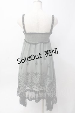 画像2: axes femme / シフォンフロッキーワンピース  カーキ Y-25-06-09-113-AX-OP-SZ-ZY