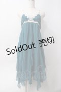 axes femme / レース刺繍シフォンワンピース  グリーン Y-25-06-09-117-AX-OP-SZ-ZY
