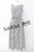 axes femme POETIQUE / 冬の星座柄ハートネックワンピース  黒 Y-25-06-09-121-AX-OP-SZ-ZY