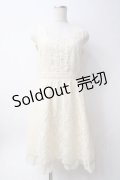 axes femme / 総レースワンピース  生成り Y-25-06-09-129-AX-OP-SZ-ZY