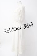 axes femme / レーシー切り替えワンピース  生成り Y-25-06-09-130-AX-OP-SZ-ZY