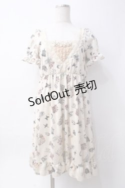 画像1: axes femme / メッセージモチーフチュニック  生成り Y-25-06-09-132-AX-OP-SZ-ZY
