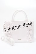 Maison de FLEUR / 2Wayフリルトートバッグ  ピンク Y-25-06-09-016-LO-BG-SZ-ZI