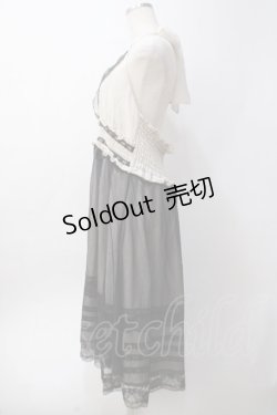 画像2: axes femme / ホルターネックワンピース  生成り×黒 Y-25-06-09-141-AX-OP-SZ-ZY