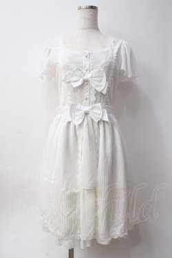 画像1: axes femme kawaii / レイヤード風ワンピース  白 Y-25-06-09-143-AX-OP-SZ-ZY