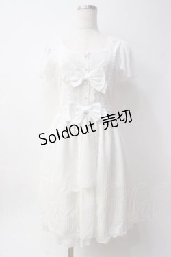 画像1: axes femme kawaii / レイヤード風ワンピース  白 Y-25-06-09-143-AX-OP-SZ-ZY