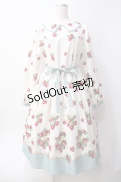 画像1: Melody BasKet / Royal Berry フラットカラーワンピース  アイボリー Y-25-06-09-144-LO-OP-SZ-ZT456