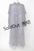 axes femme / ステラートプリントシャツワンピース  パープル Y-25-06-09-147-AX-OP-SZ-ZY