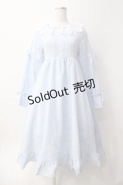 画像1: Cherirulu Chocola / MYレースフリルワンピース  サックス Y-25-06-09-162-LO-OP-SZ-ZY