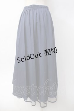 画像2: axes femme / フロントジップイレヘムスカート  紺 Y-25-06-09-171-AX-TO-SZ-ZY