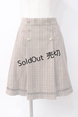 画像1: axes femme / ダブルボタンキュロット  ブラウン Y-25-06-09-175-AX-PA-SZ-ZY