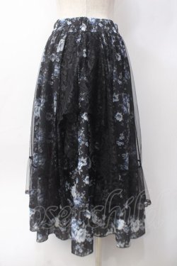 画像2: axes femme / マルチWAYレース花柄スカート  黒 Y-25-06-09-179-AX-SK-SZ-ZY