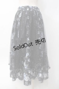画像2: axes femme / マルチWAYレース花柄スカート  黒 Y-25-06-09-179-AX-SK-SZ-ZY