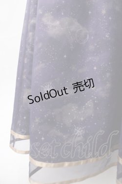 画像3: axes femme / 夏の星空グラデチュールスカート  パープル Y-25-06-09-180-AX-SK-SZ-ZY