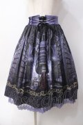 axes femme kawaii / リブラリーアスカート  パープル Y-25-06-09-182-AX-SK-SZ-ZY