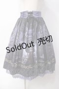 axes femme kawaii / リブラリーアスカート  パープル Y-25-06-09-182-AX-SK-SZ-ZY