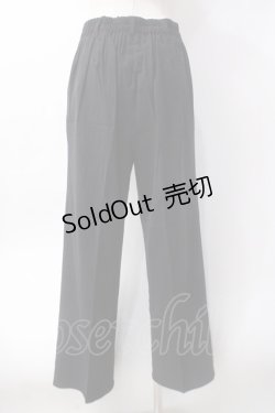 画像3: axes femme / 裾刺繍ストレートパンツ  黒 Y-25-06-09-184-AX-PA-SZ-ZY