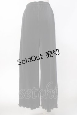 画像3: axes femme / カットプリーツパンツ  黒 Y-25-06-09-185-AX-PA-SZ-ZY