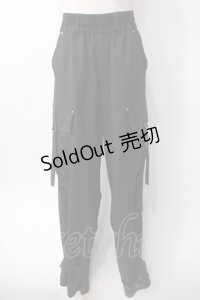 axes femme / ミリタリー風カーゴパンツ  黒 Y-25-06-09-187-AX-PA-SZ-ZY