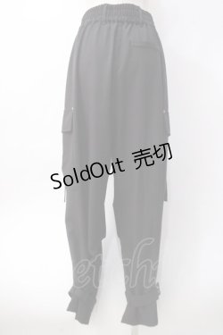 画像3: axes femme / ミリタリー風カーゴパンツ  黒 Y-25-06-09-187-AX-PA-SZ-ZY