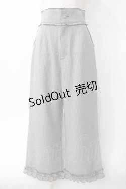 画像1: axes femme POETIQUE / ギンガムチェックパンツ  黒 Y-25-06-09-188-AX-PA-SZ-ZY