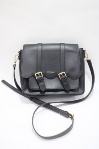 m petit by misako / スカラップショルダーバッグ  黒 Y-25-06-09-022-LO-BG-SZ-ZT-K023