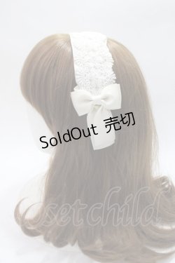 画像2: m petit by misako / レースリボンカチューシャ   Y-25-06-09-027-LO-AC-SZ-ZT208-F001