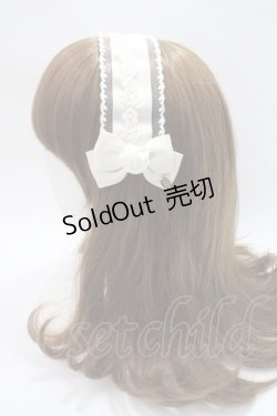 画像2: m petit by misako / NINA'Sコラボヘッドドレス  生成り Y-25-06-09-031-LO-AC-SZ-ZY