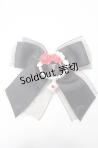 axes femme POETIQUE / 赤く塗られたバラのバレッタ  黒 Y-25-06-12-001-AX-AC-SZ-ZY