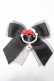 画像1: axes femme POETIQUE / 赤く塗られたバラのバレッタ  黒 Y-25-06-12-001-AX-AC-SZ-ZY (1)