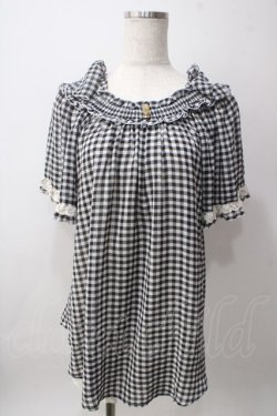 画像1: axes femme / 肩リボントップス M 黒 Y-25-06-12-043-AX-TO-SZ-ZY