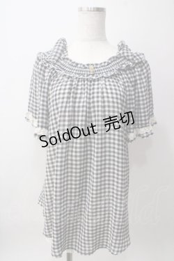 画像1: axes femme / 肩リボントップス M 黒 Y-25-06-12-043-AX-TO-SZ-ZY