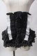 画像1: MARBLE / 総フリル編み上げコルセット  黒×白 Y-25-06-12-052-GO-TO-SZ-ZY (1)