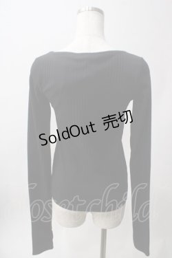 画像2: Deorart / プリントリブカットソー M 黒 Y-25-06-12-054-PU-TO-SZ-ZY