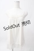 axes femme / 裾プリーツキャミ M 生成り Y-25-06-12-056-AX-TO-SZ-ZY