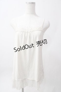 画像1: axes femme / 裾プリーツキャミ M 生成り Y-25-06-12-056-AX-TO-SZ-ZY