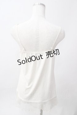 画像2: axes femme / 裾プリーツキャミ M 生成り Y-25-06-12-056-AX-TO-SZ-ZY