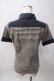 画像2: HYSTERIC GLAMOUR / パイルボーダーポロ  グレー Y-25-06-12-058-PU-TO-SZ-ZY (2)