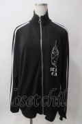 LISTEN FLAVOR / ブラックキャットジャージ  黒 Y-25-06-12-061-PU-TO-SZ-ZY